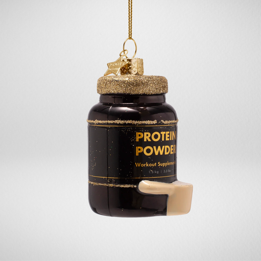 Kerstbal proteïnepoeder – Protein Powder fitness ornament