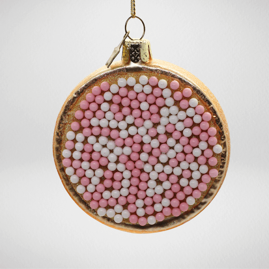 kerstbal geboorte beschuit met muisjes meisje