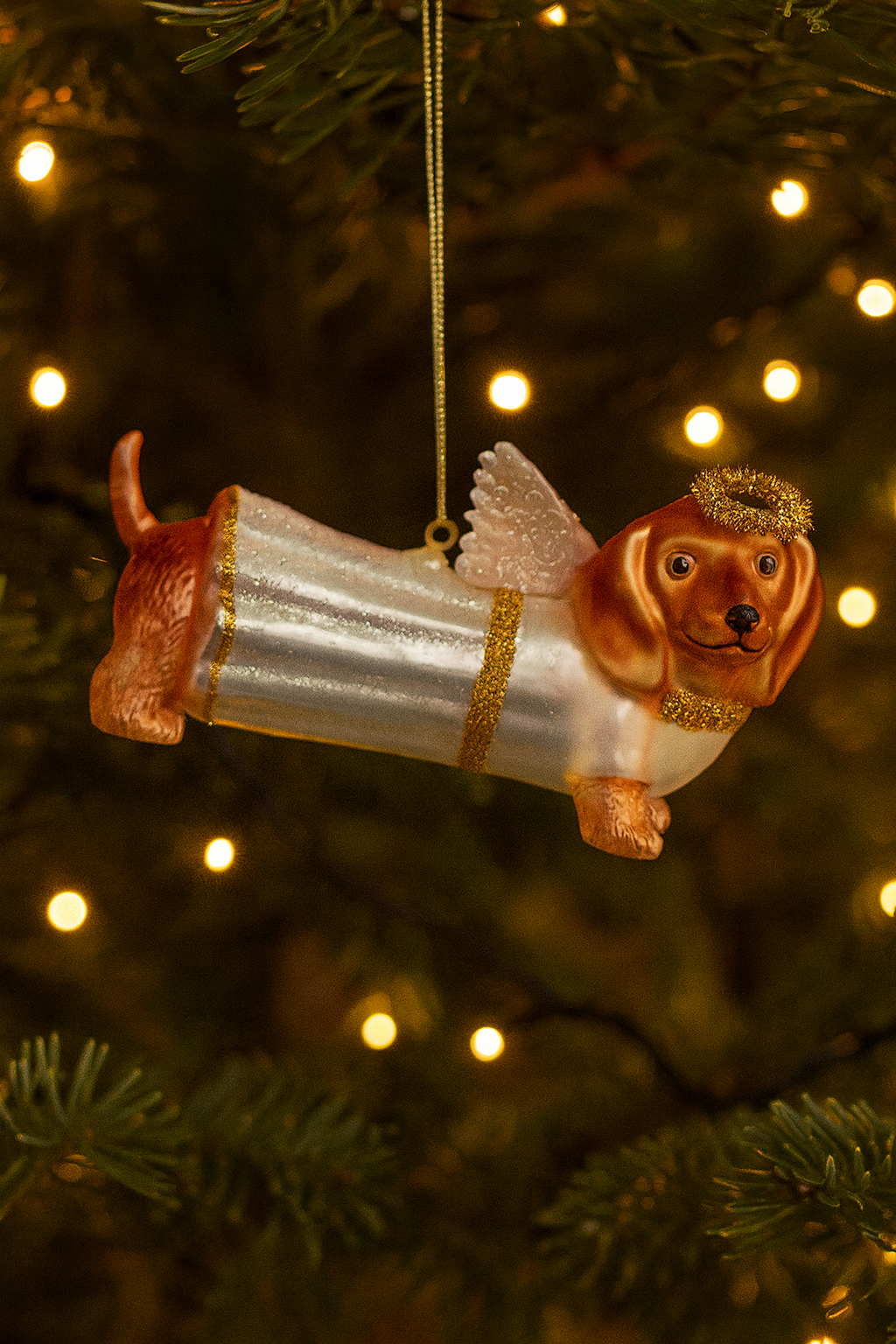 honden kerstbal teckel