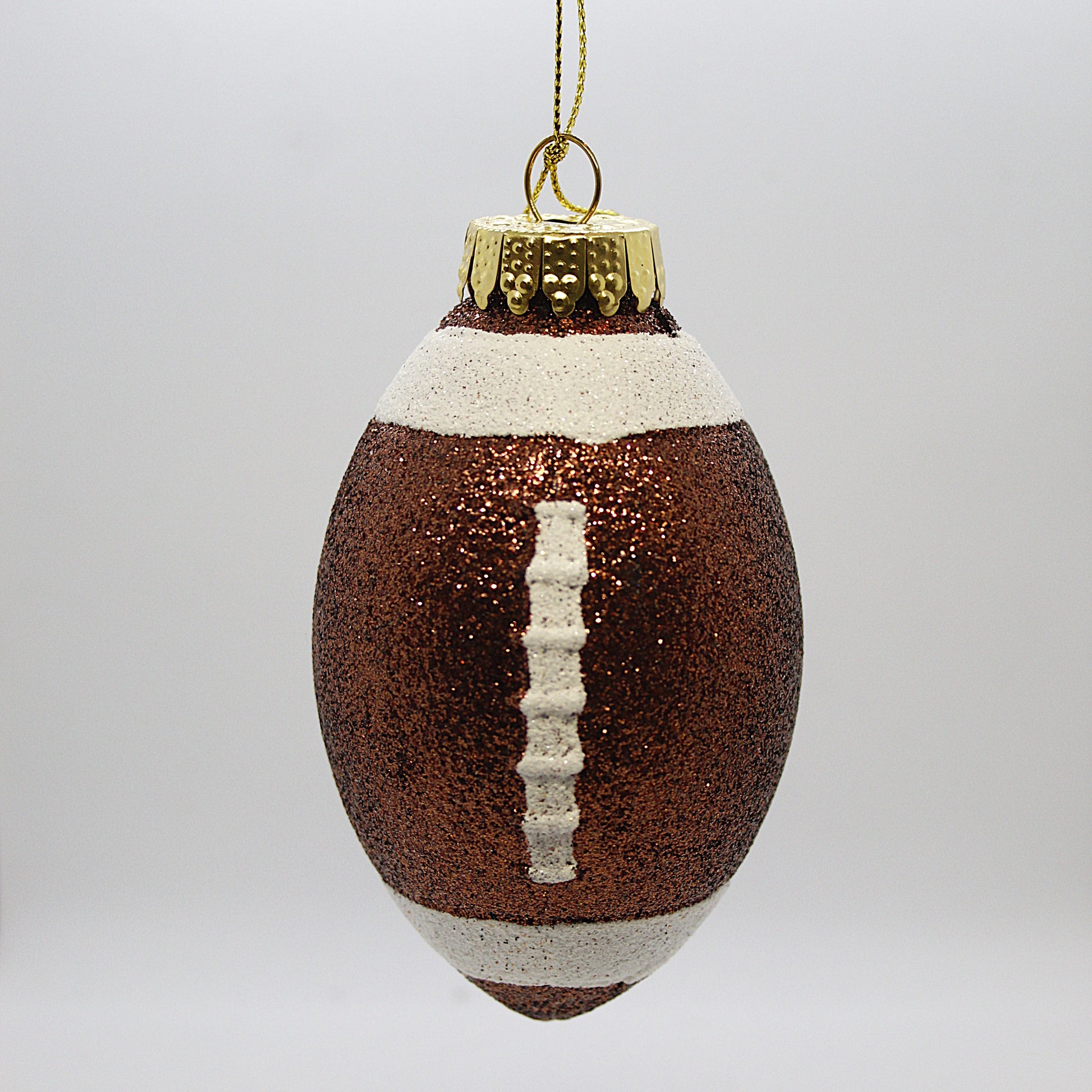 Rugby Kerstbal – Glazen Sport Ornament 8 cm