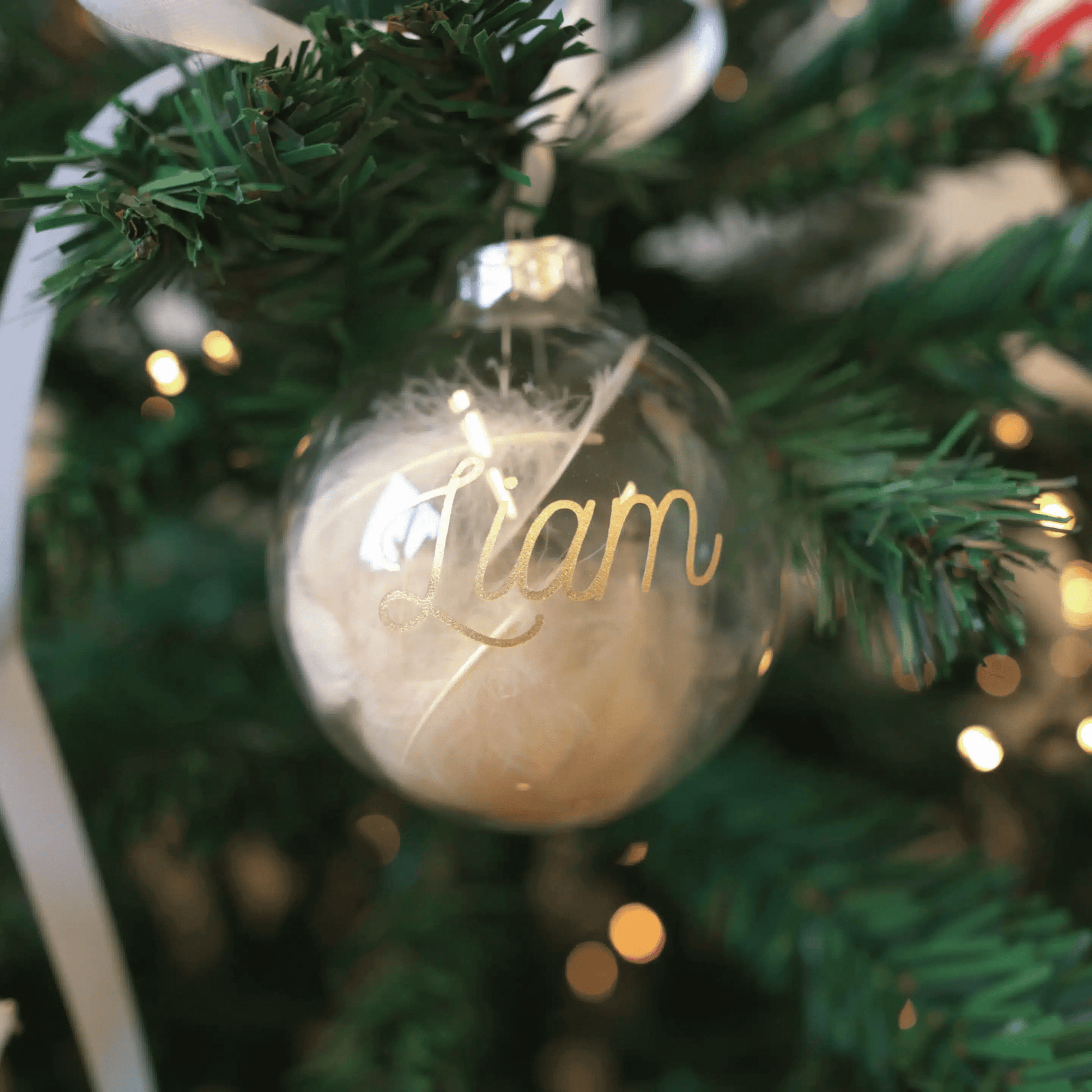 kerstbal met naam of tekst
